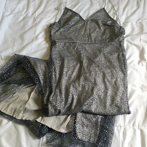 AmyclubWear Glitter Fabric Club Dress